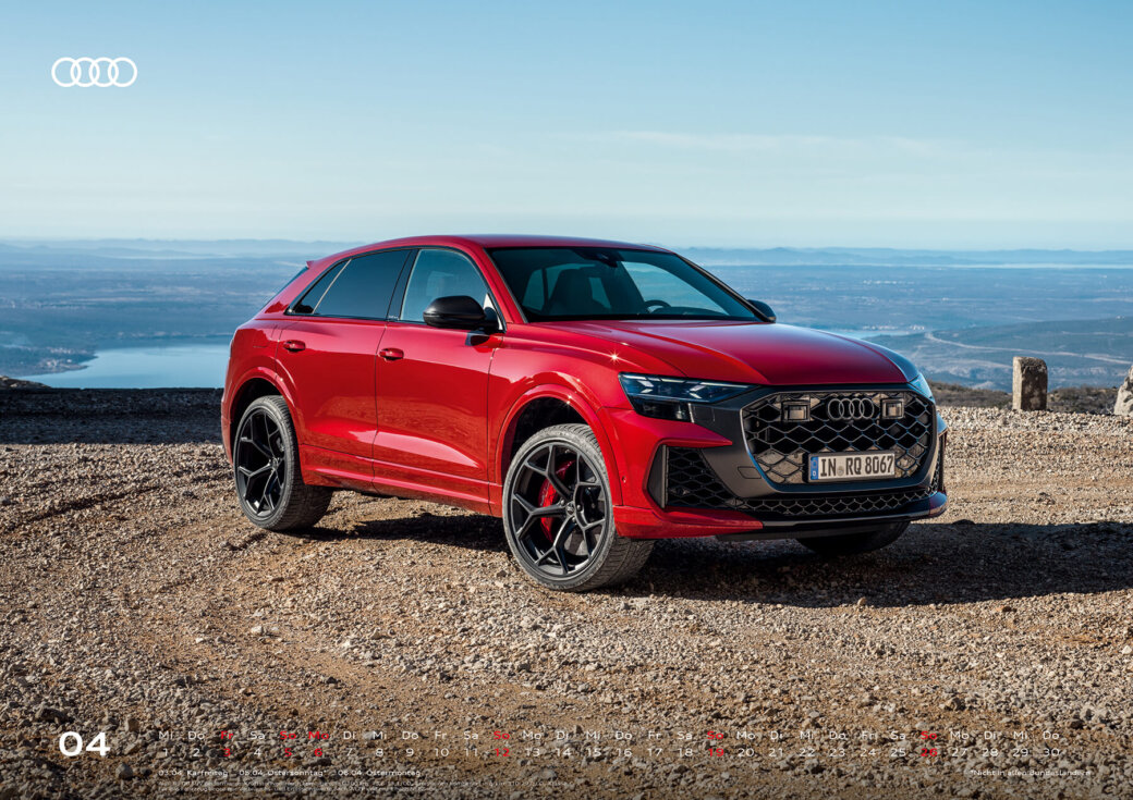 Audi Kalender 2026 - DIN A2 - April