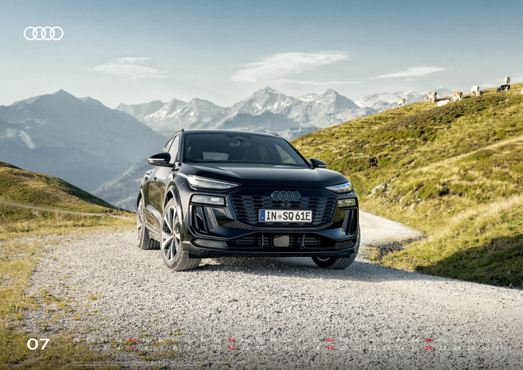 Audi Kalender 2026 - DIN A2 - Juli