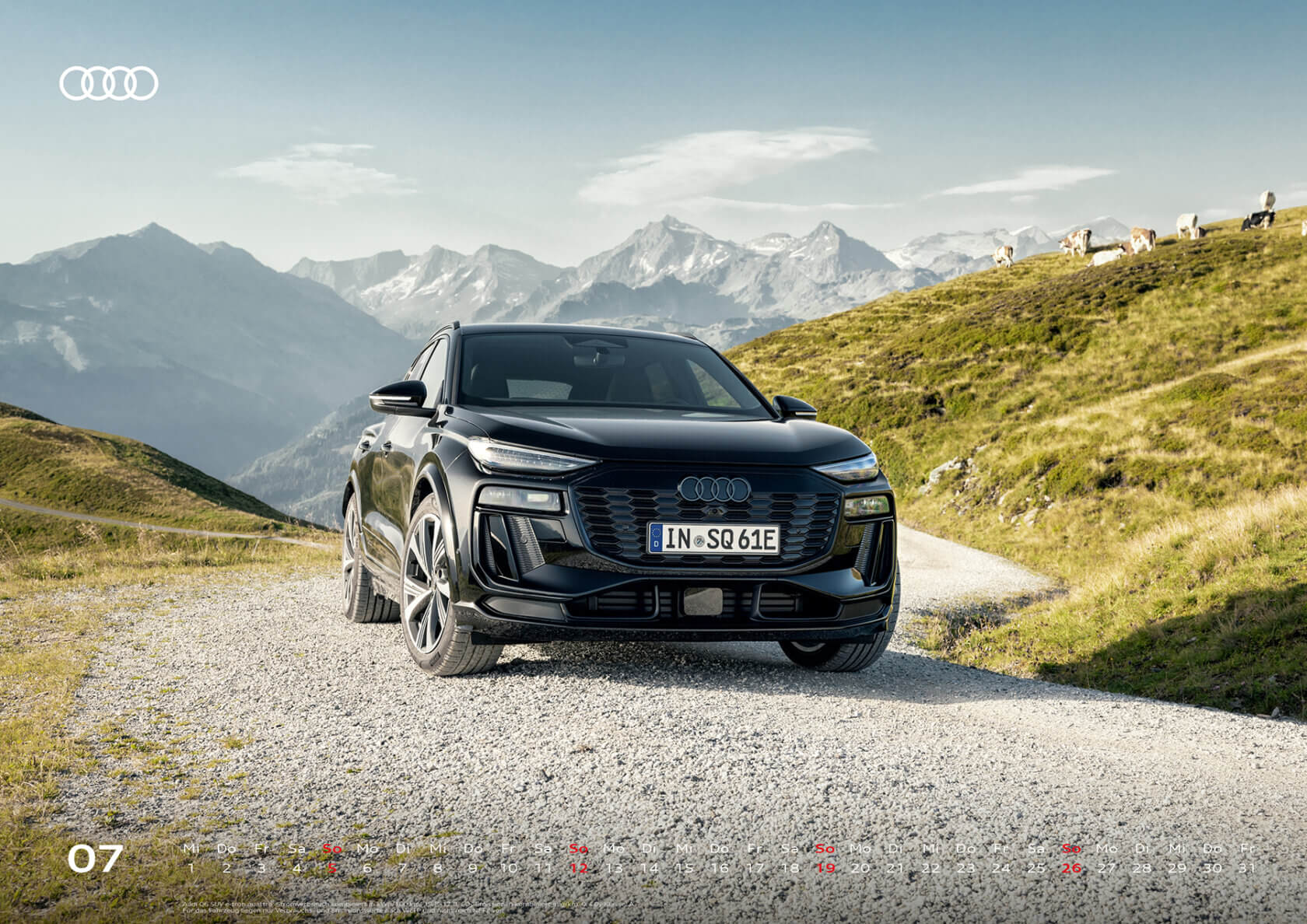 Audi Kalender 2026 - DIN A2 - Juli