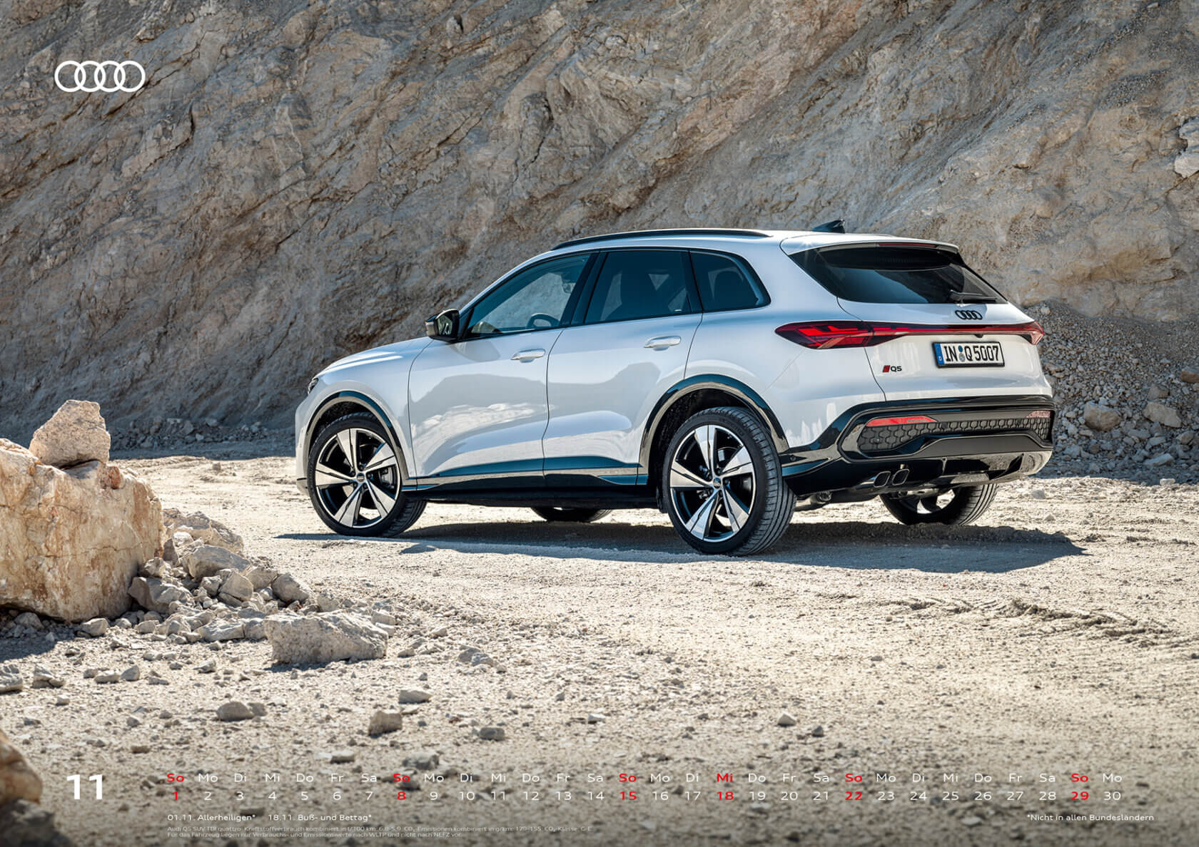 Audi Kalender 2026 - DIN A2 - November