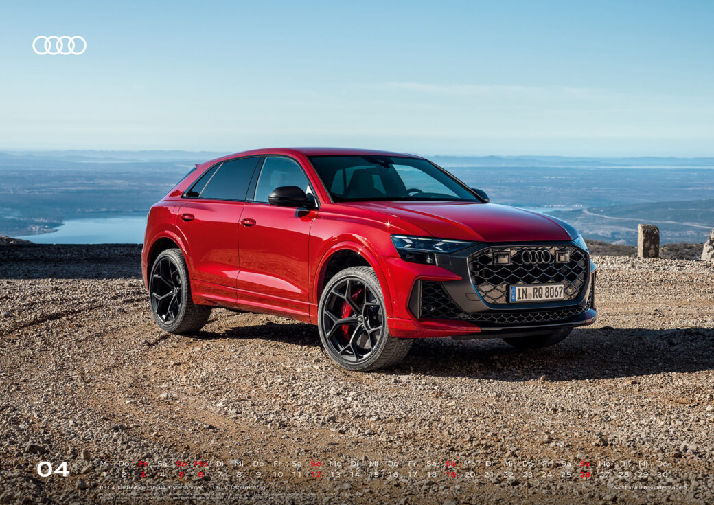 Audi Kalender 2026, XXL - Audi RS Q8 SUV performance