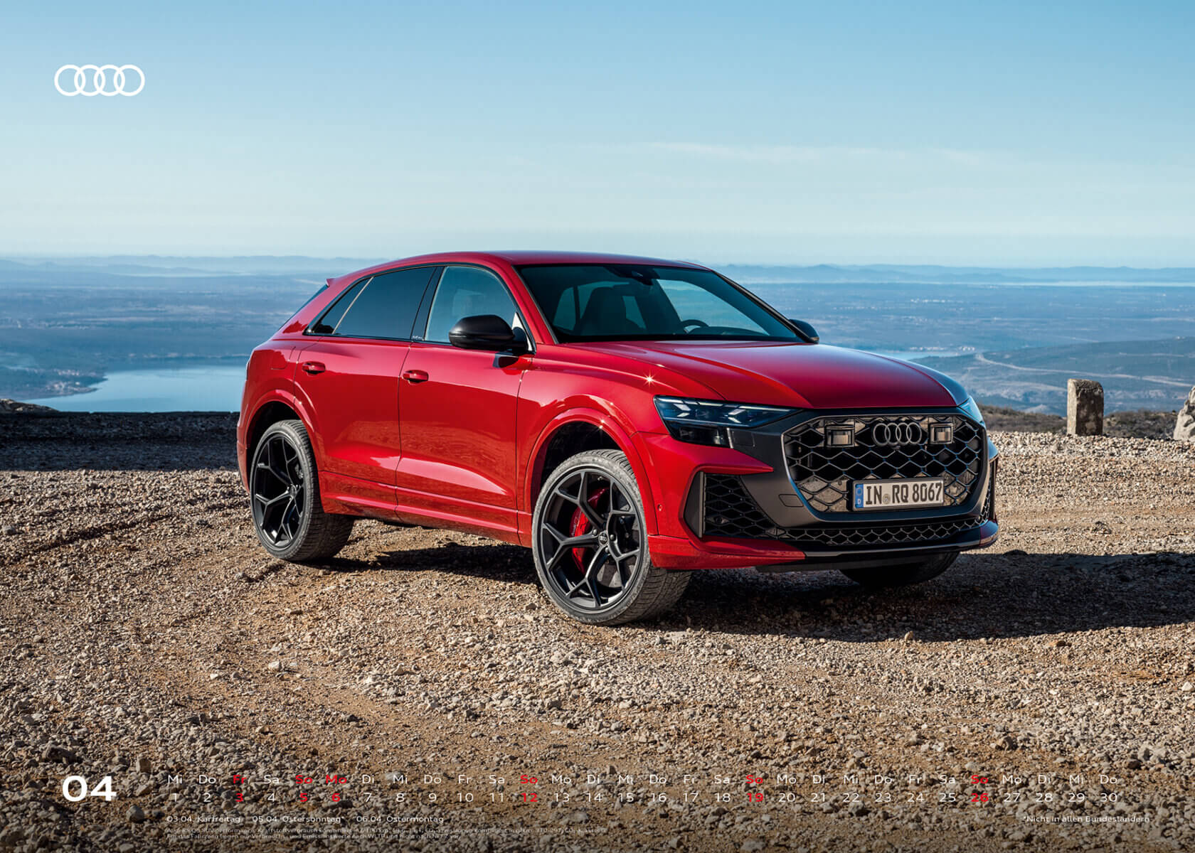 Audi Kalender 2026, XXL - Audi RS Q8 SUV performance