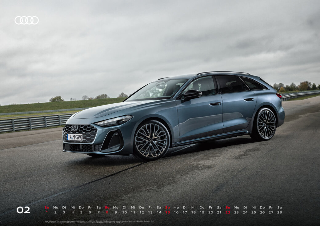 Audi Kalender 2026, XXL - Audi A5 Avant TDI