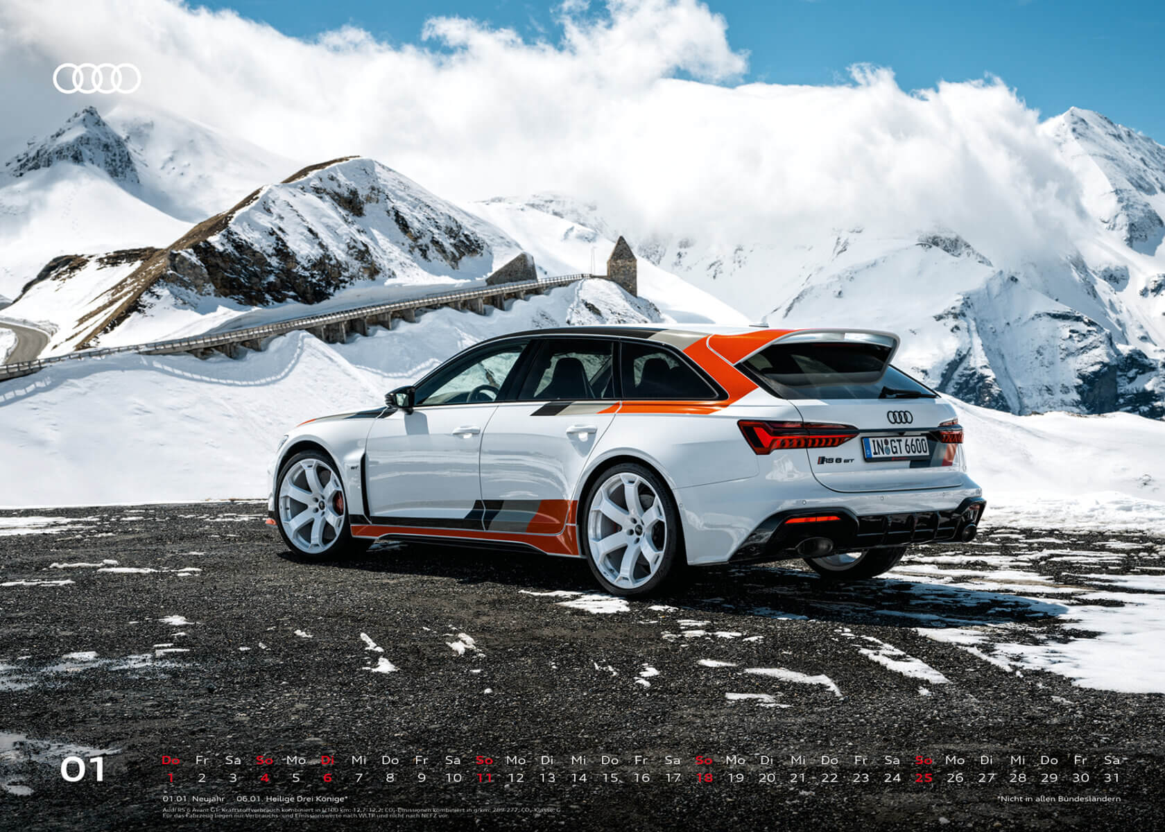 Audi Kalender 2026, XXL - Audi RS 6 Avant GT