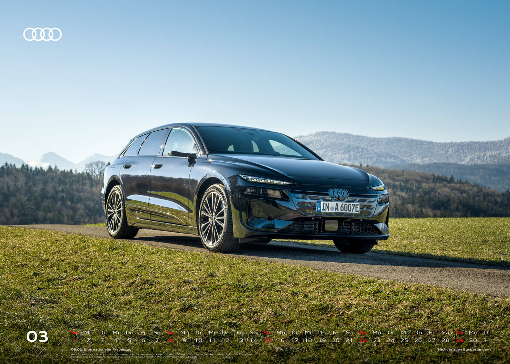 Audi Kalender 2026, XXL - Audi A6 e-tron performance