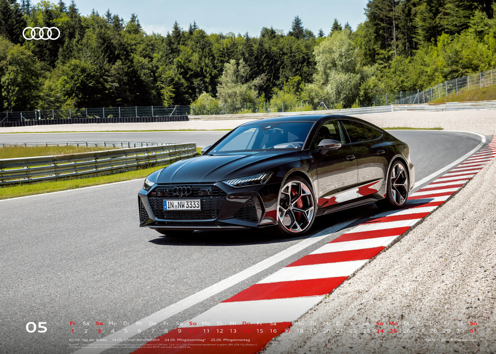 Audi Kalender 2026, XXL - Audi RS 7 Sportback performance