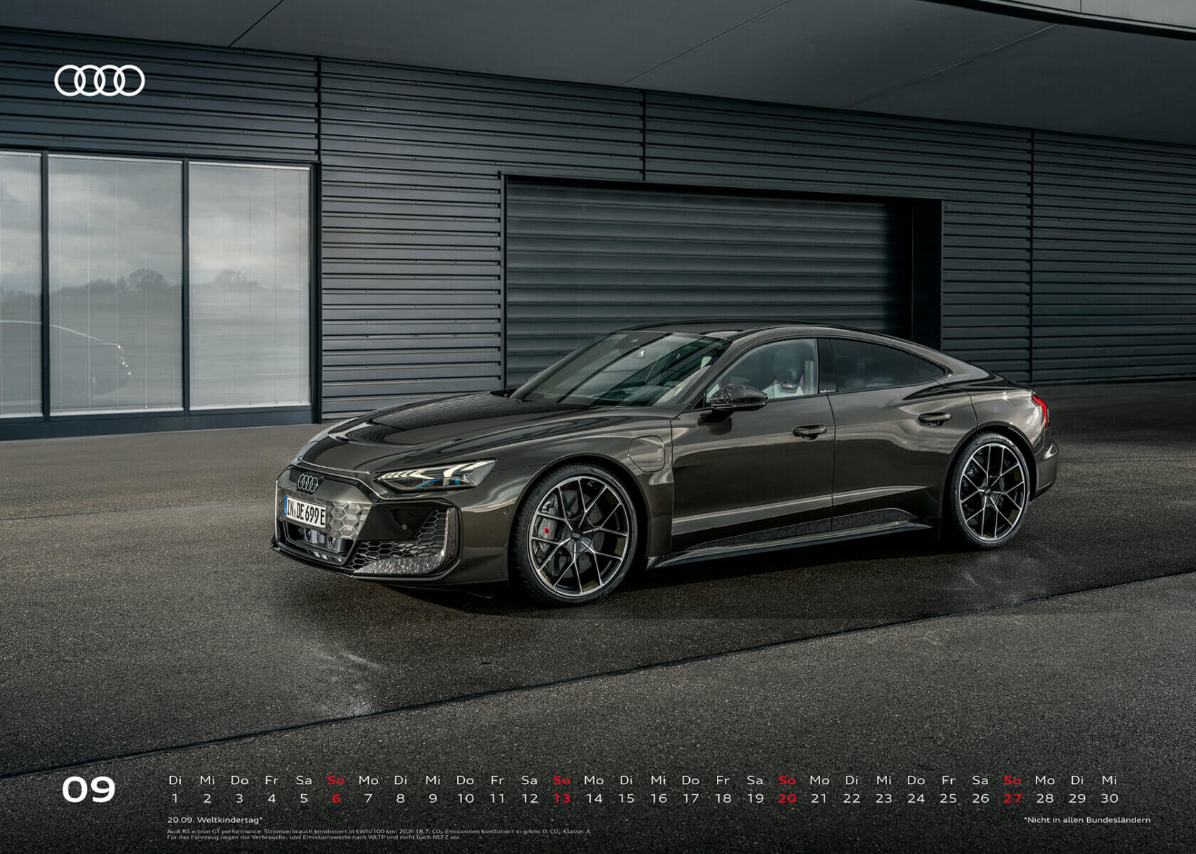 Audi Kalender 2026, XXL - Audi RS e-tron GT performance