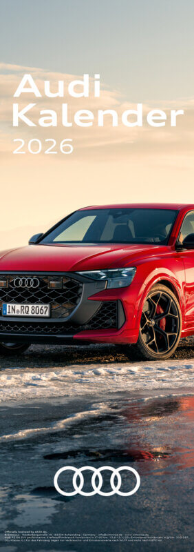 Audi Streifenkalender 2026 Cover