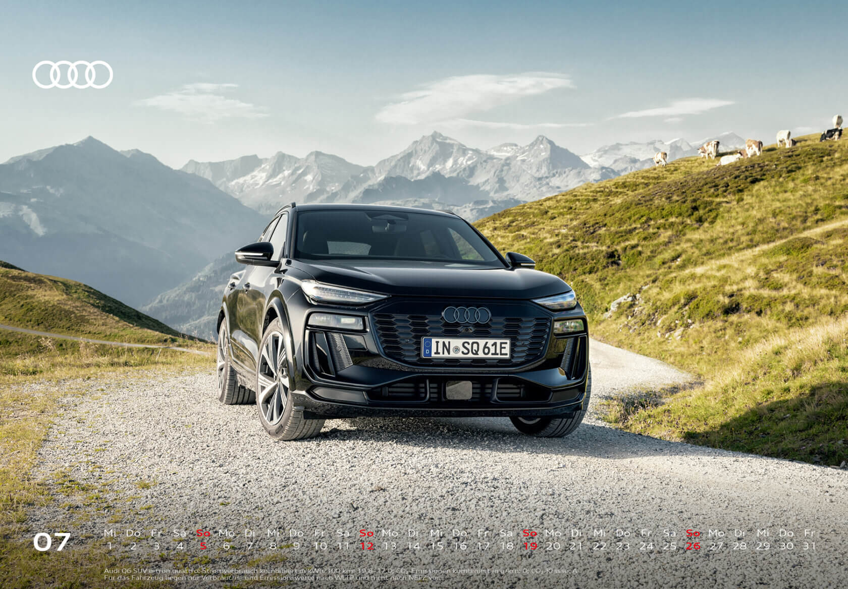 Audi Tischkalender 2026, Juli