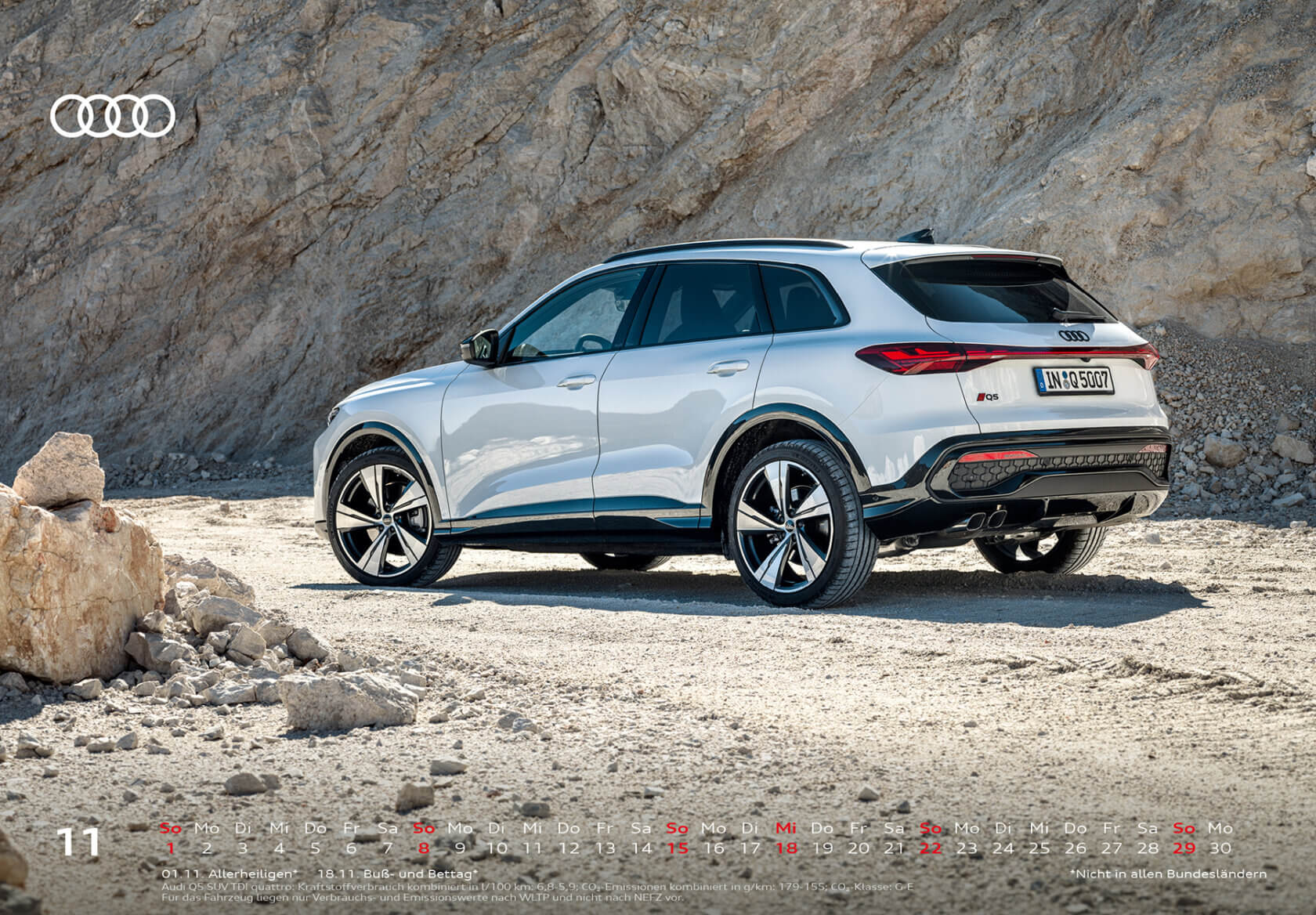 Audi Tischkalender 2026, November