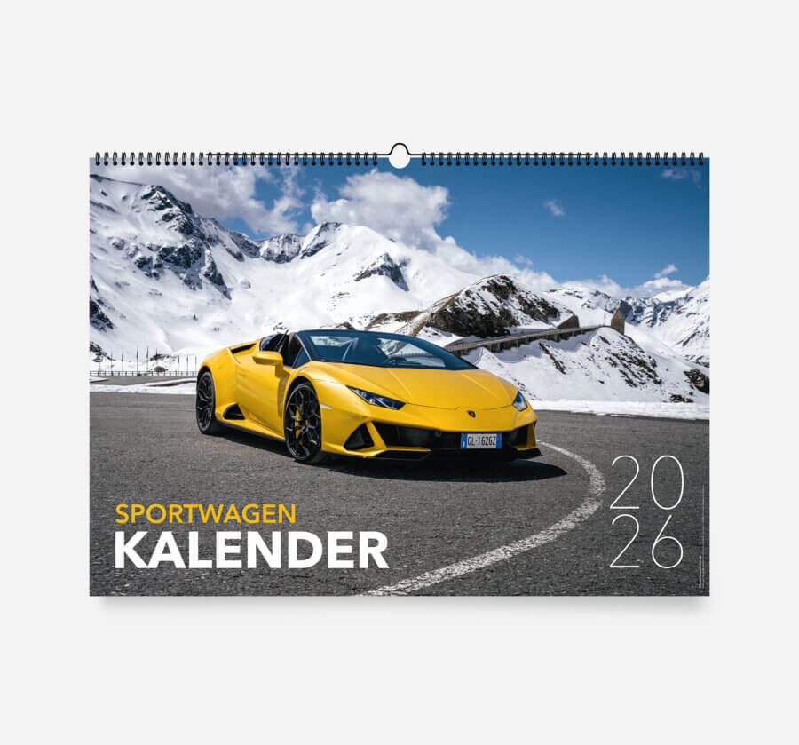 Sportwagen Kalender 2026 - DIN A2