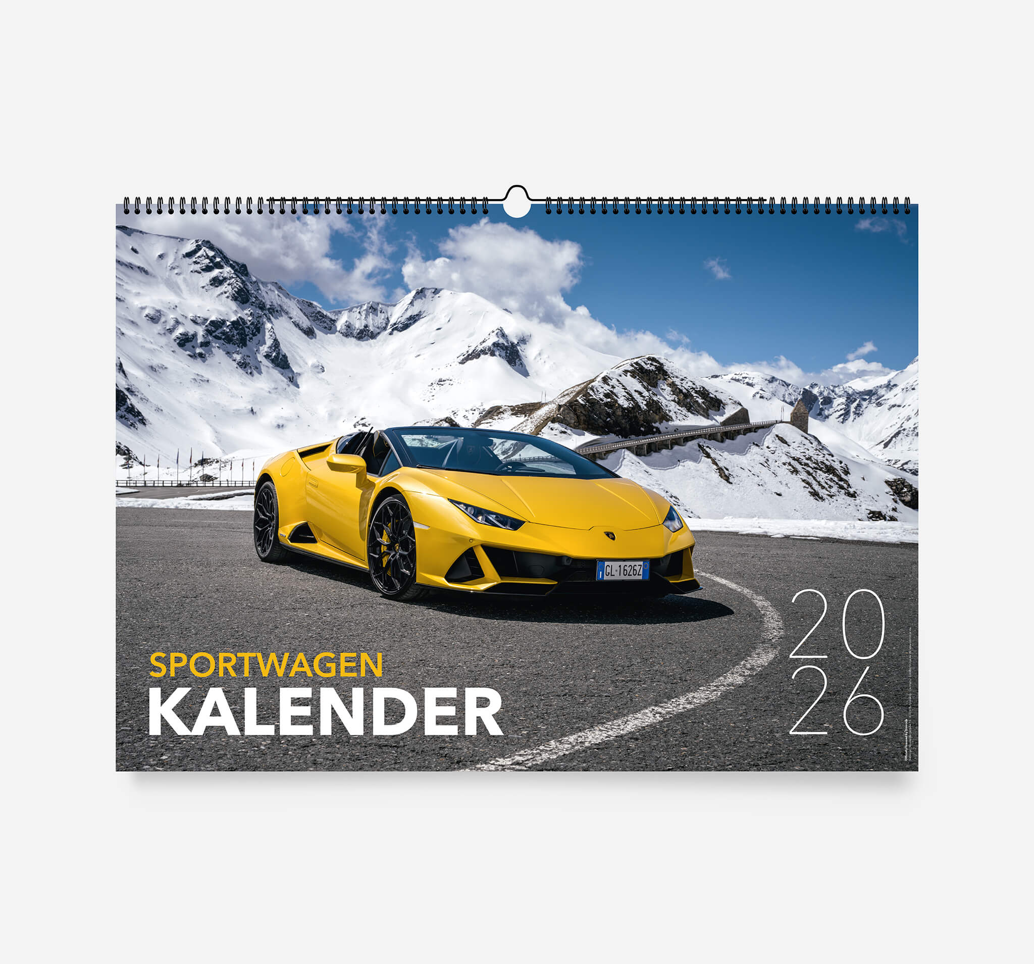 Sportwagen Kalender 2026 - DIN A2