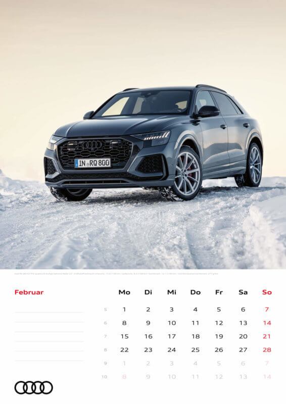 Audi Kalender 2021 - DIN A3 / Audi RSQ8