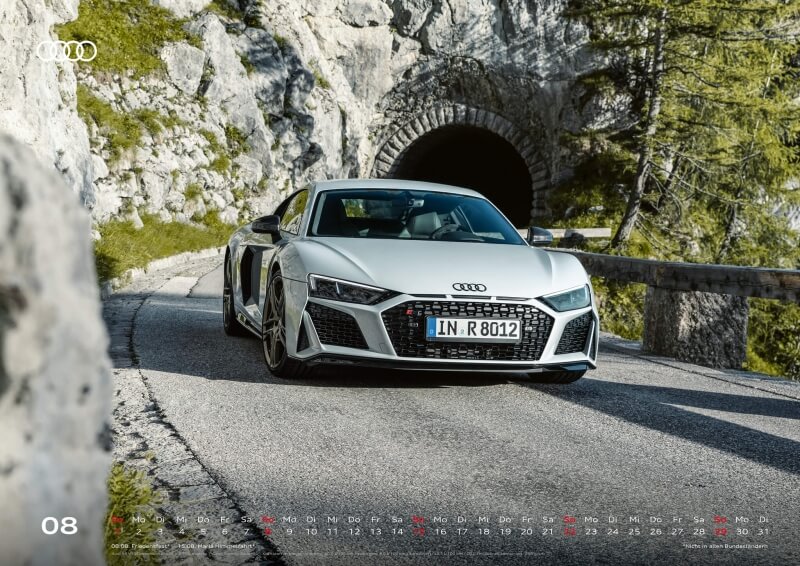 Audi Kalender 2021 - DIN A2 / Audi R8 Coupé Decennium