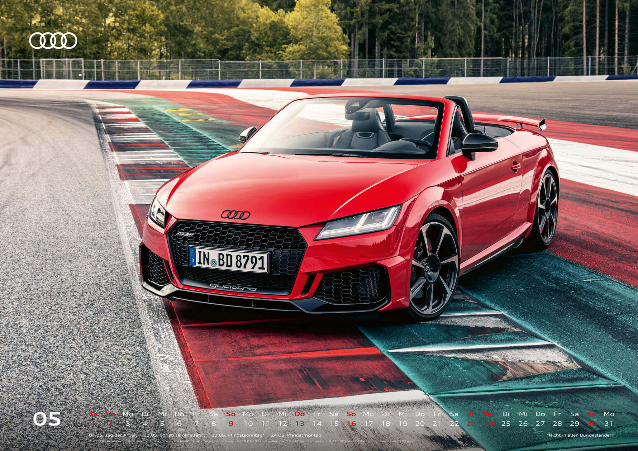 Audi Kalender 2021 - DIN A2 / Audi TTRS Roadster