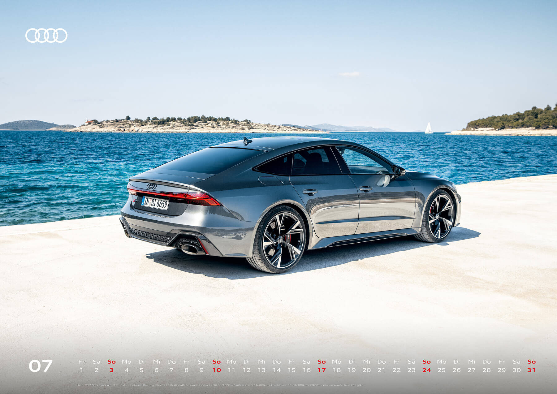 Audi Moments Kalender 2022 Premium Wandkalender DIN A2 Poster RS Audi Sport RS6 