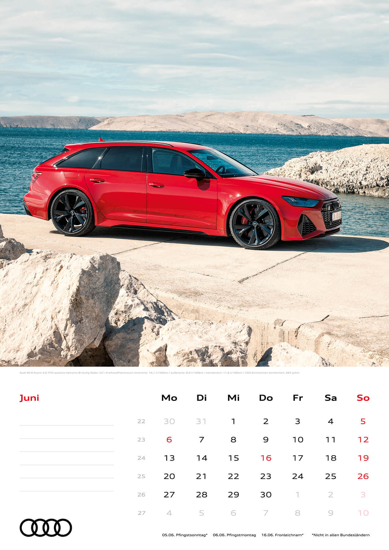 Audi Kalender 2022 A3 Juni