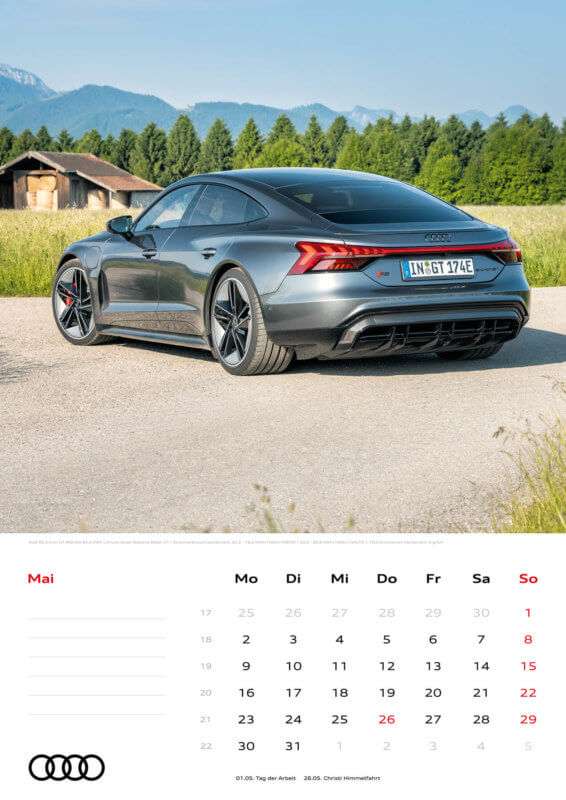 Audi Kalender 2022 A3 Mai