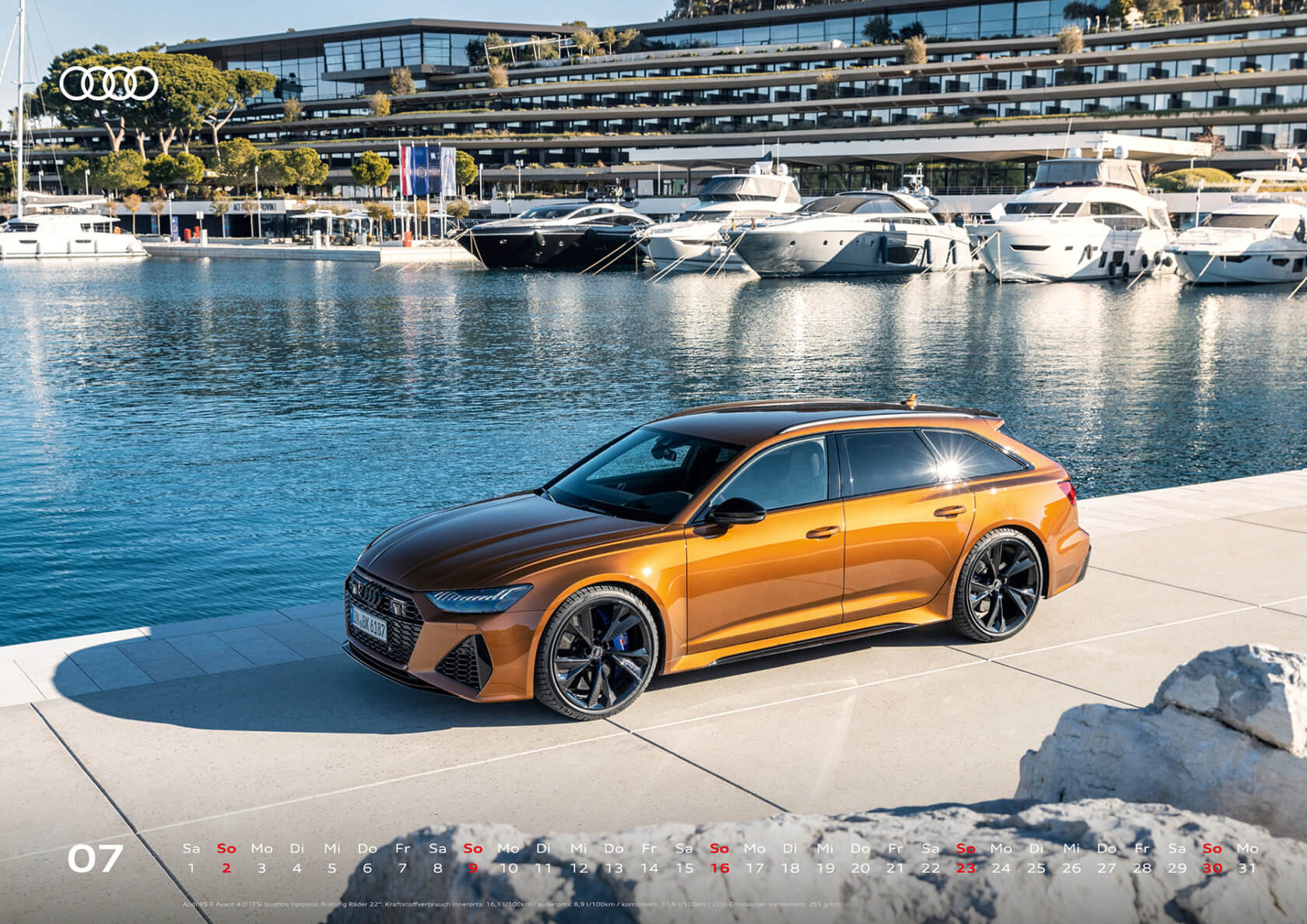Audi Wandkalender 2023 A2 Juli