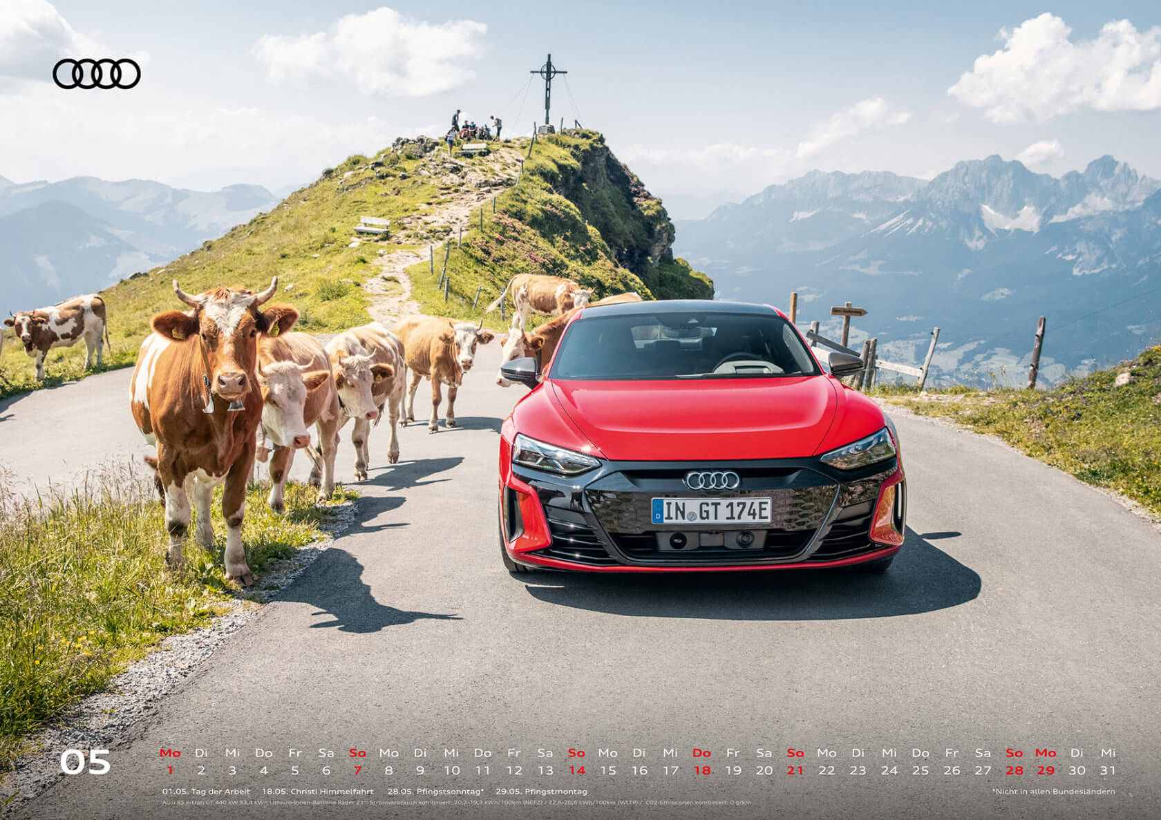 Audi Wandkalender 2023 A2 Mai