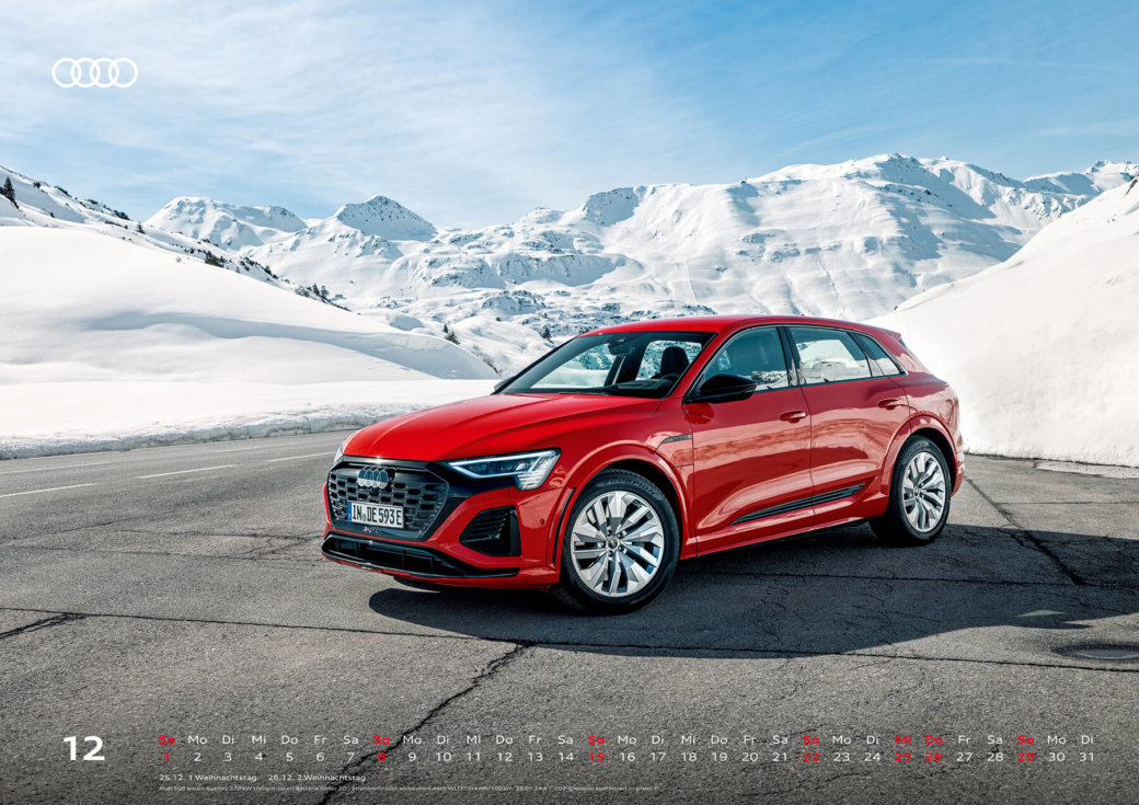 Audi Kalender 2024 DIN A2 - Dezember