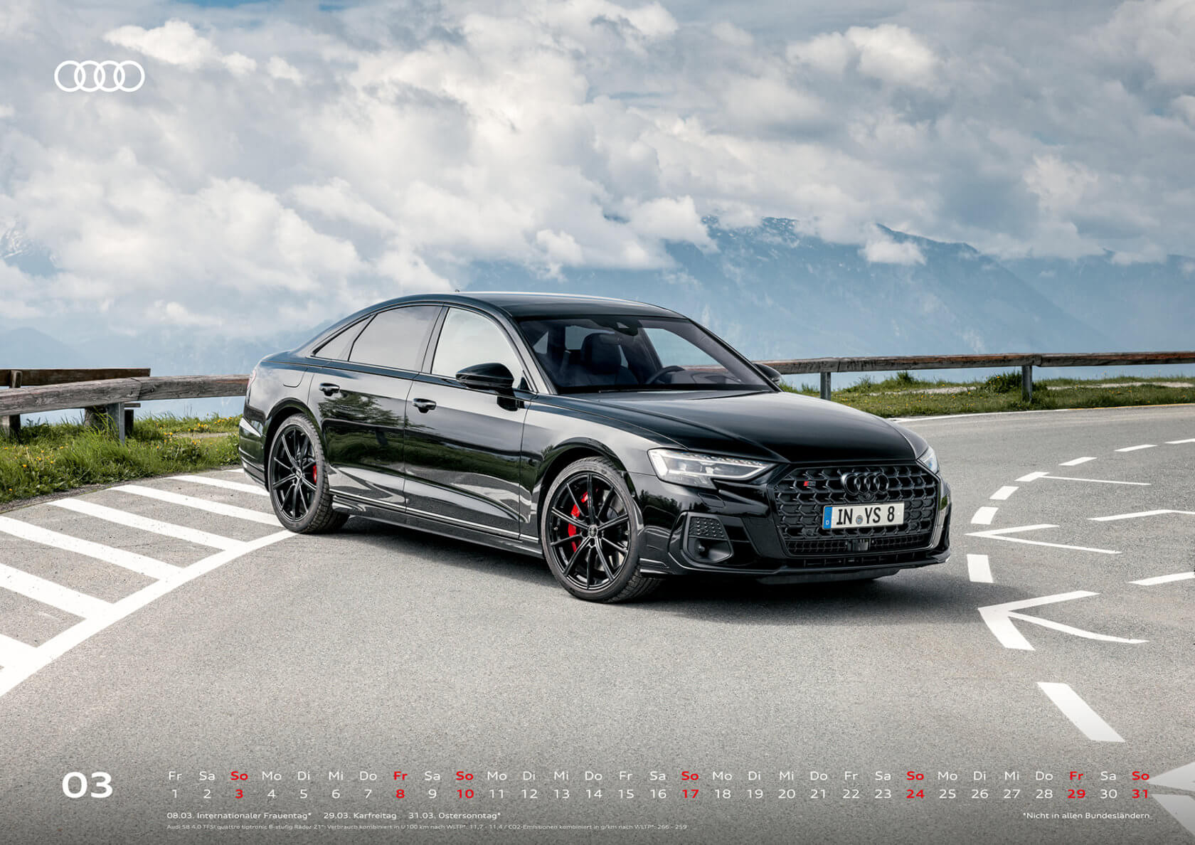 Audi Kalender 2024 DIN A2 - März