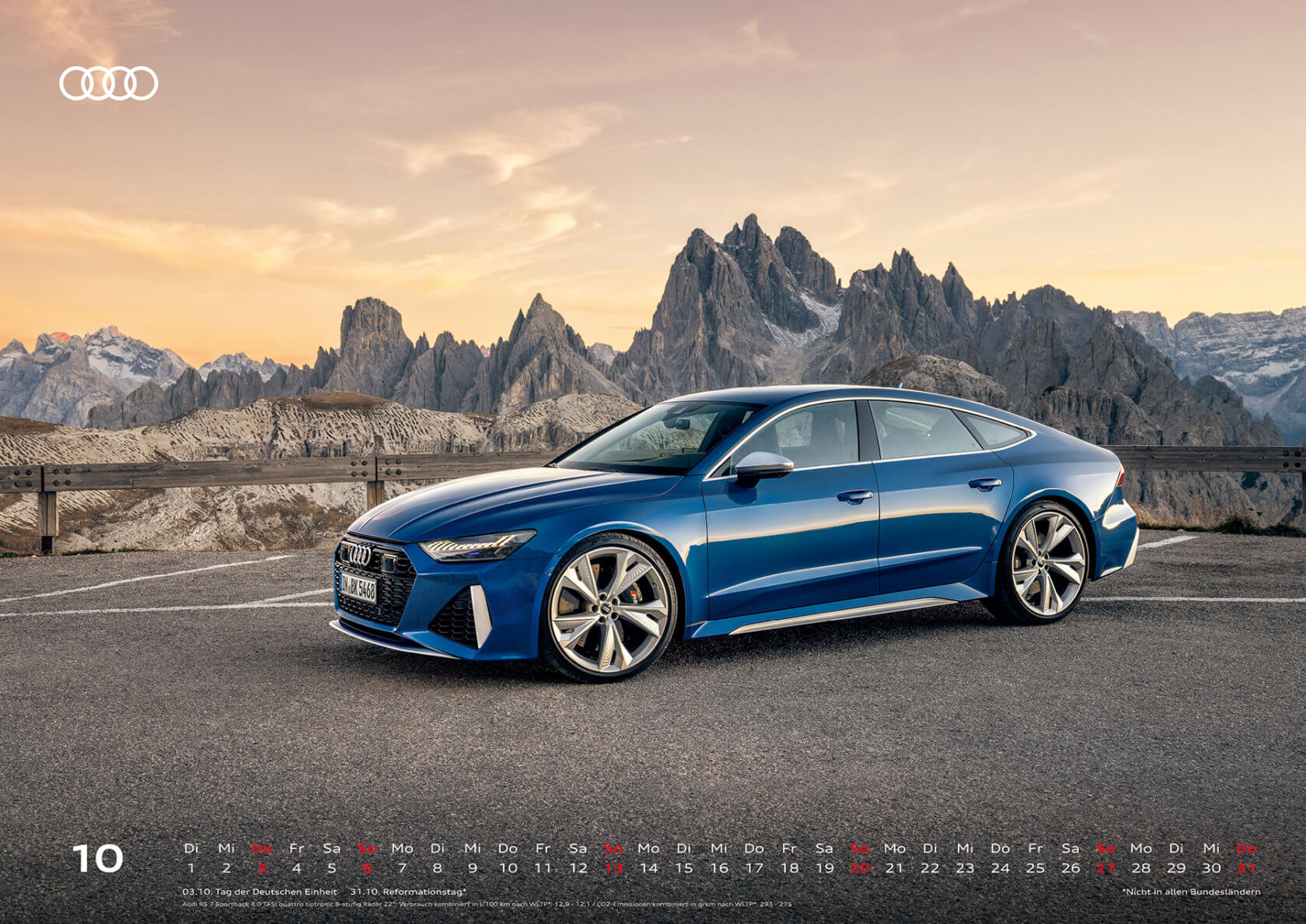 Audi Kalender 2024 DIN A2 - Oktober