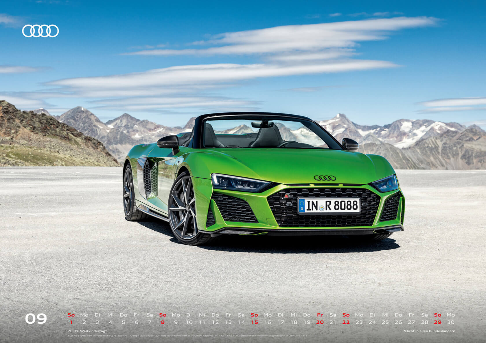 Audi Kalender 2024 DIN A2 - September