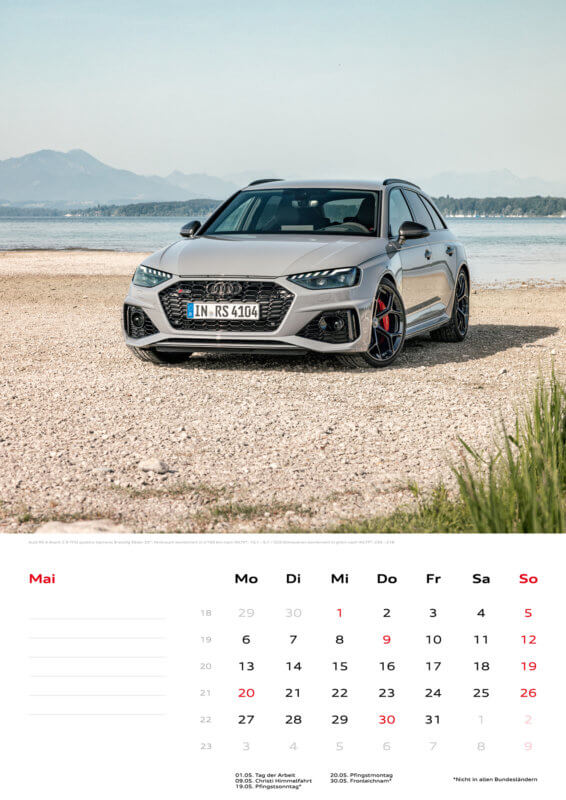 Audi Kalender 2024 DIN A3 - Mai