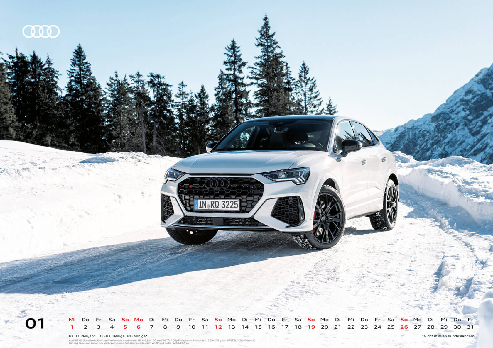 Audi Kalender 2025 DIN A2 - Januar