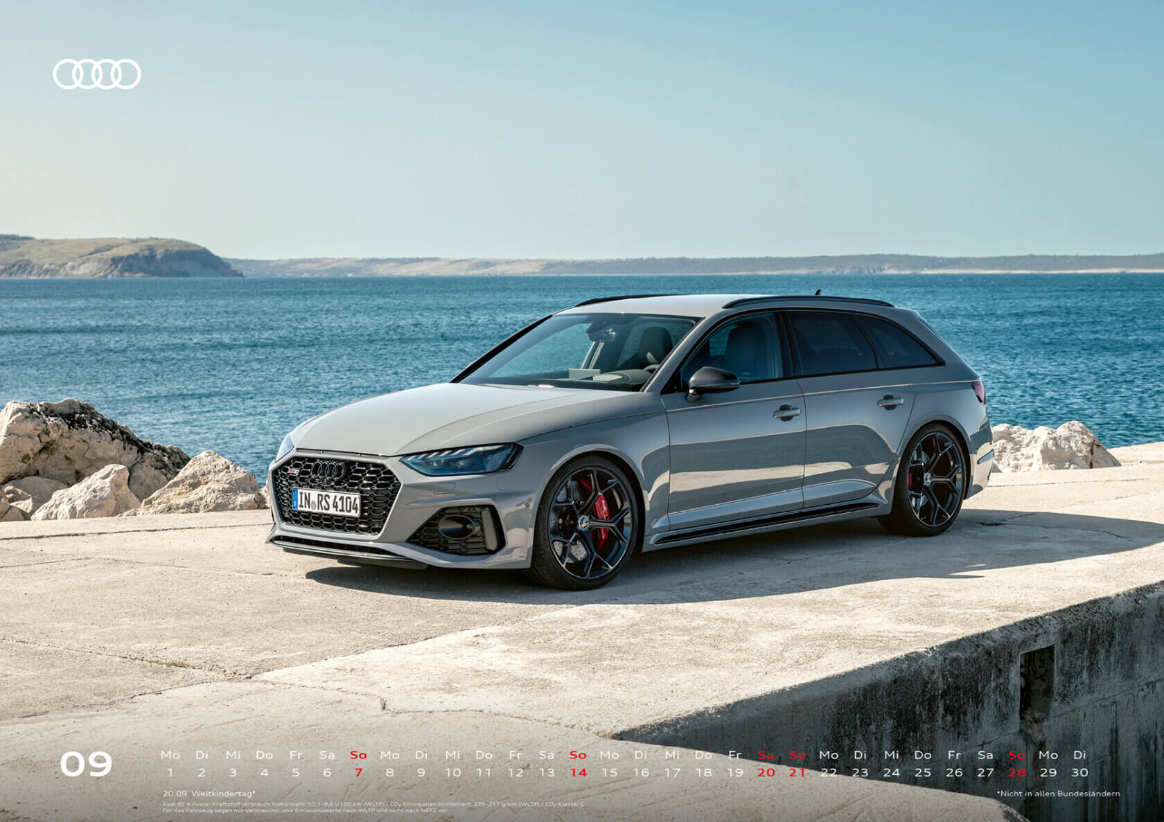 Audi Kalender 2025 DIN A2 - September