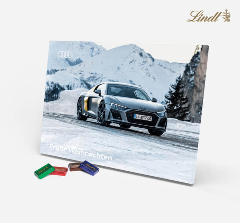 Audi Adventskalender mit Lindt Schokolade
