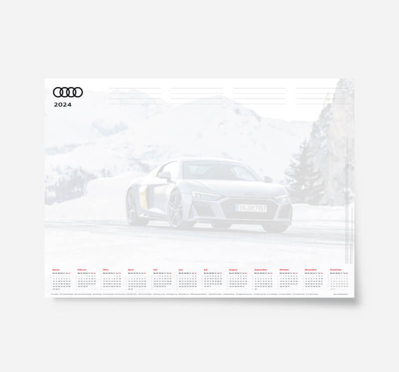 Audi Schreibtischunterlage 2024 DIN A2