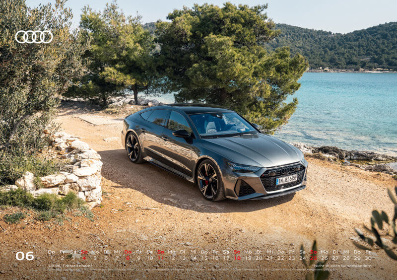 Audi Tischkalender 2023 DIN A5 Juni