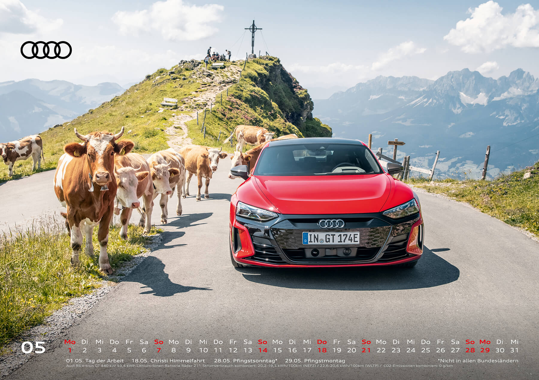 Audi Tischkalender 2023 DIN A5 Mai