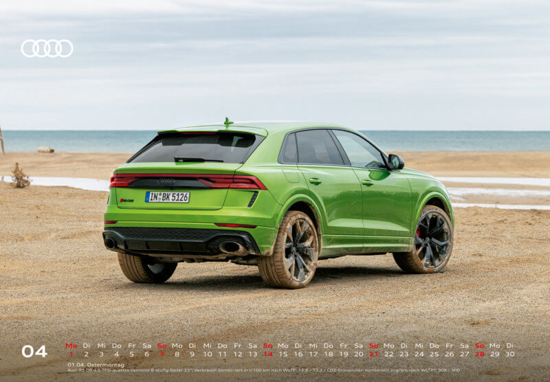 Audi Tischkalender 2024 DIN A5 April