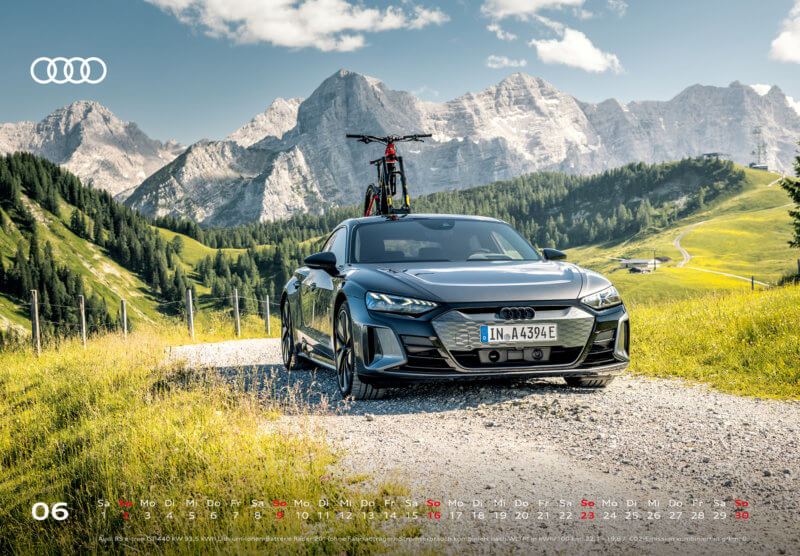 Audi Tischkalender 2024 DIN A5 Juni