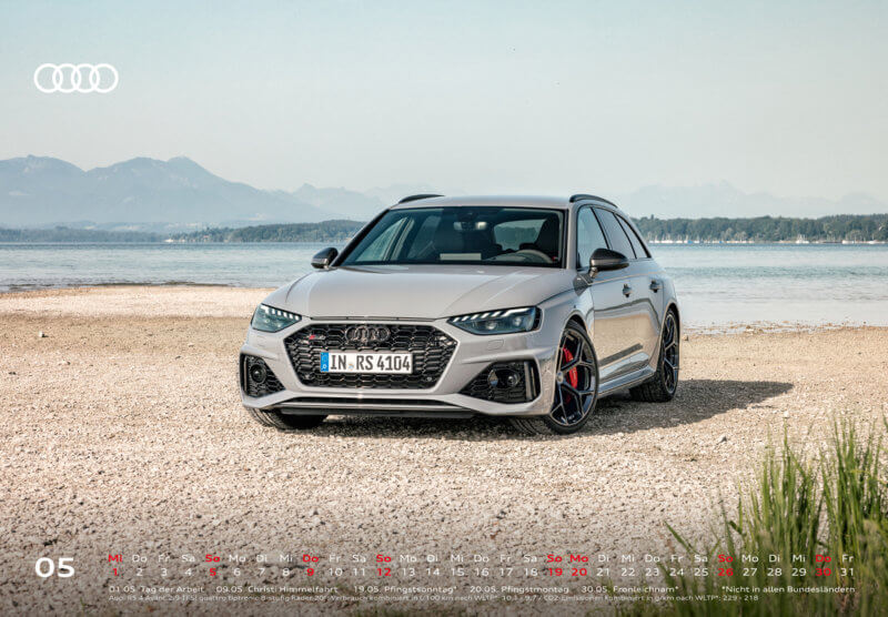 Audi Tischkalender 2024 DIN A5 Mai