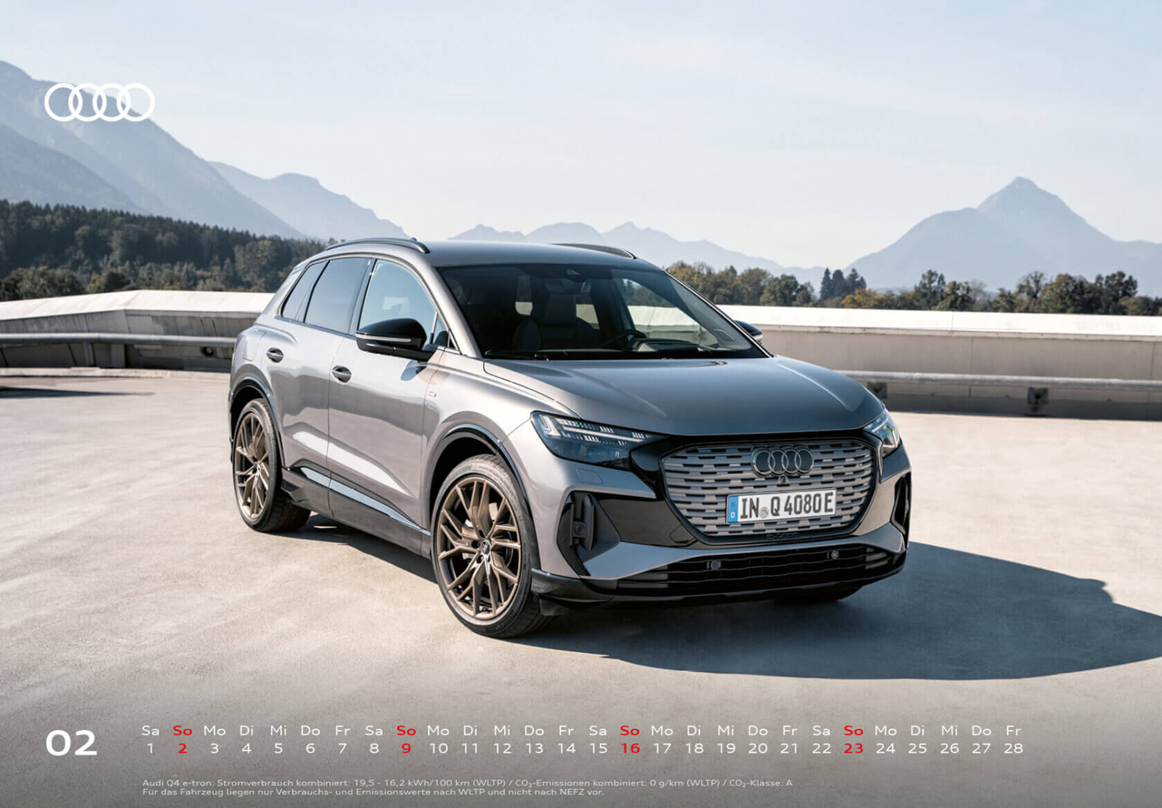 Audi Tischkalender 2025 - Februar