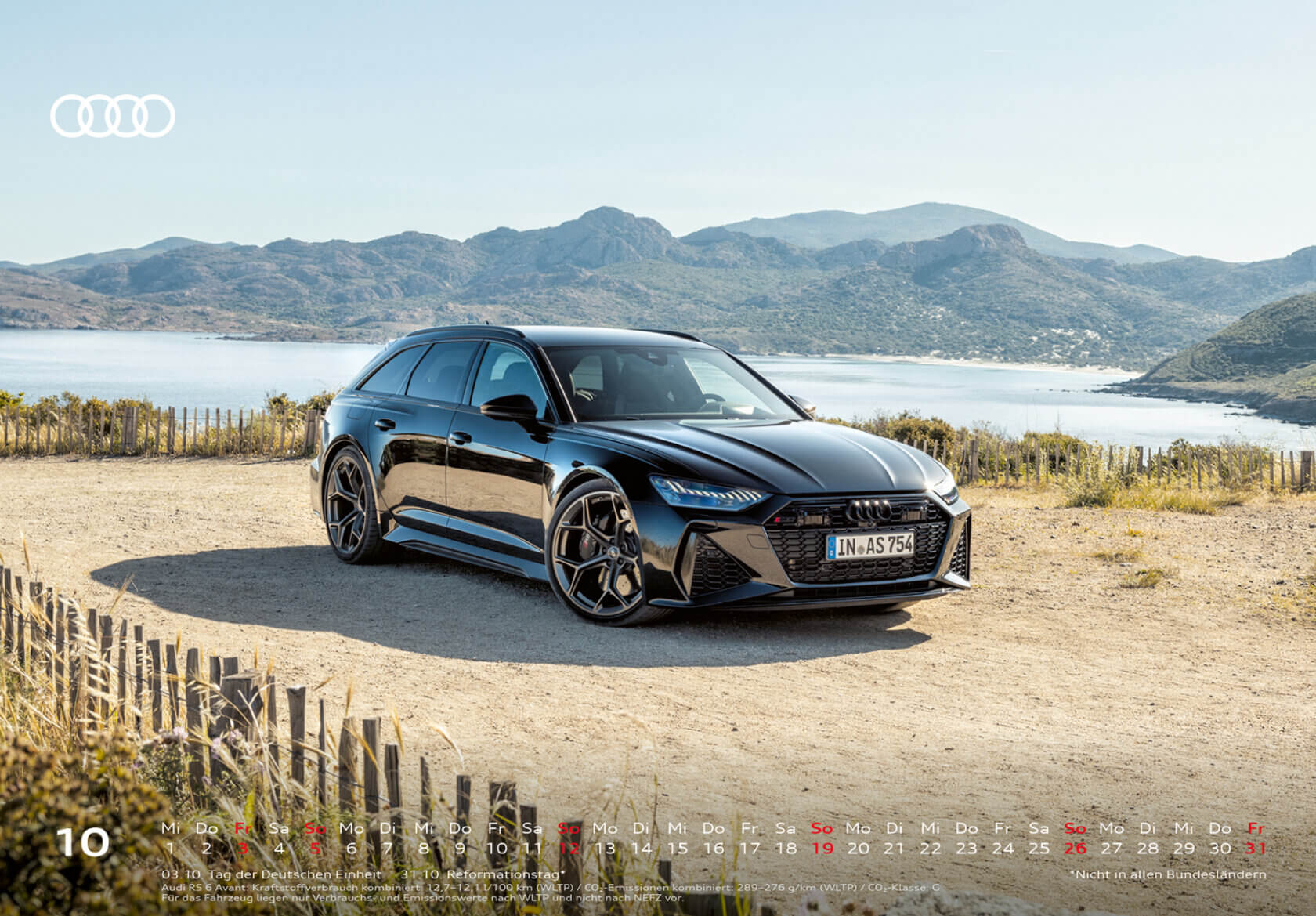 Audi Tischkalender 2025 - Oktober