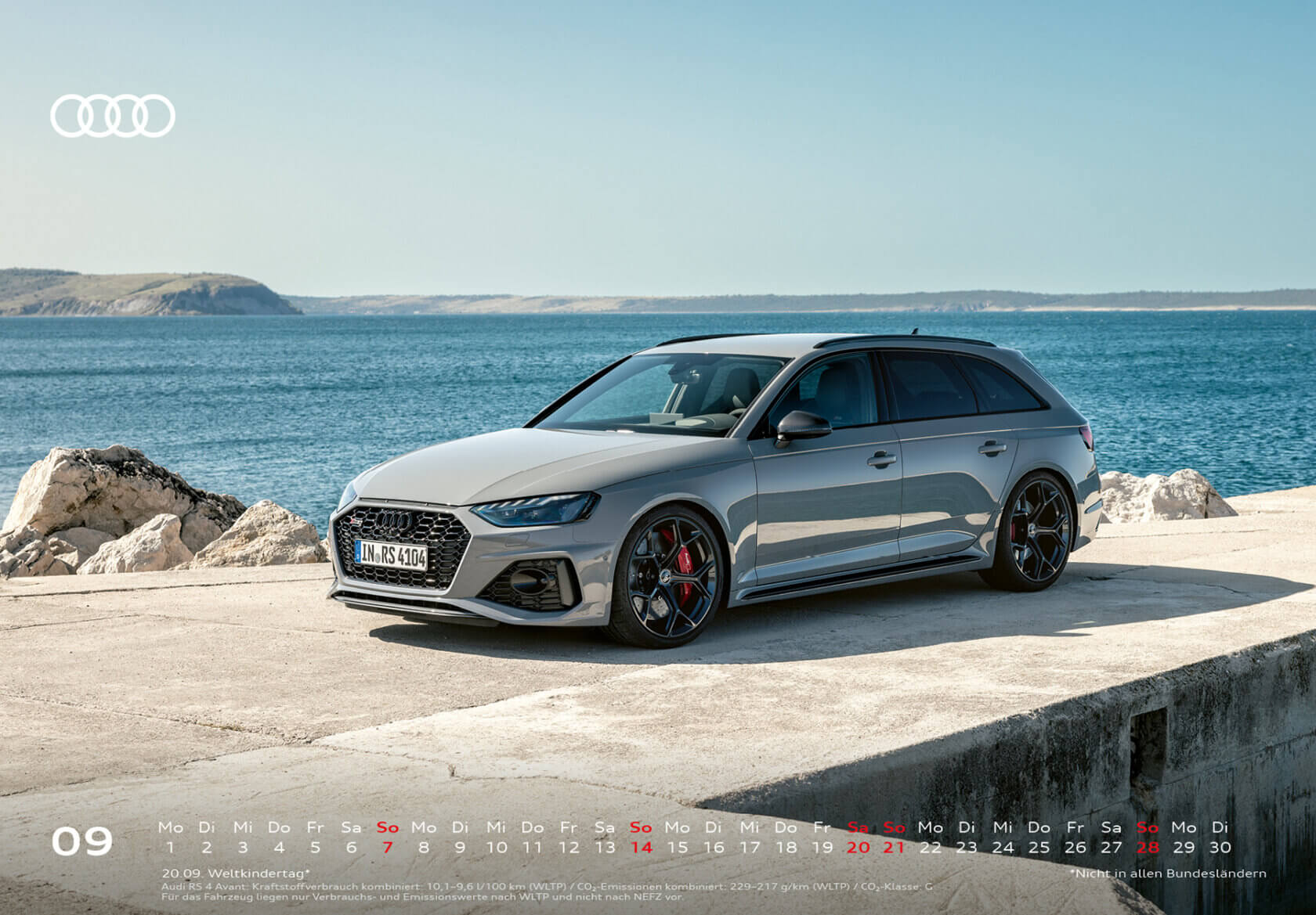 Audi Tischkalender 2025 - September