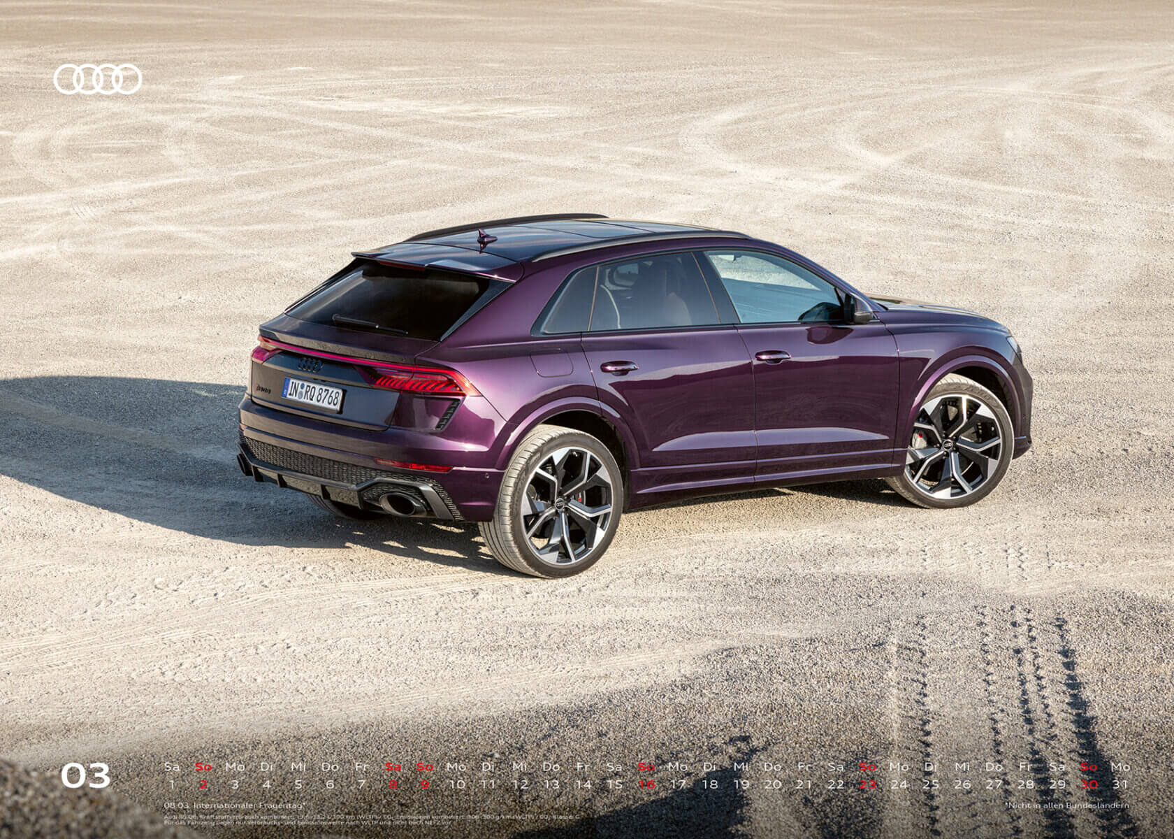 Audi Kalender 2025 XXL - Audi RS Q8